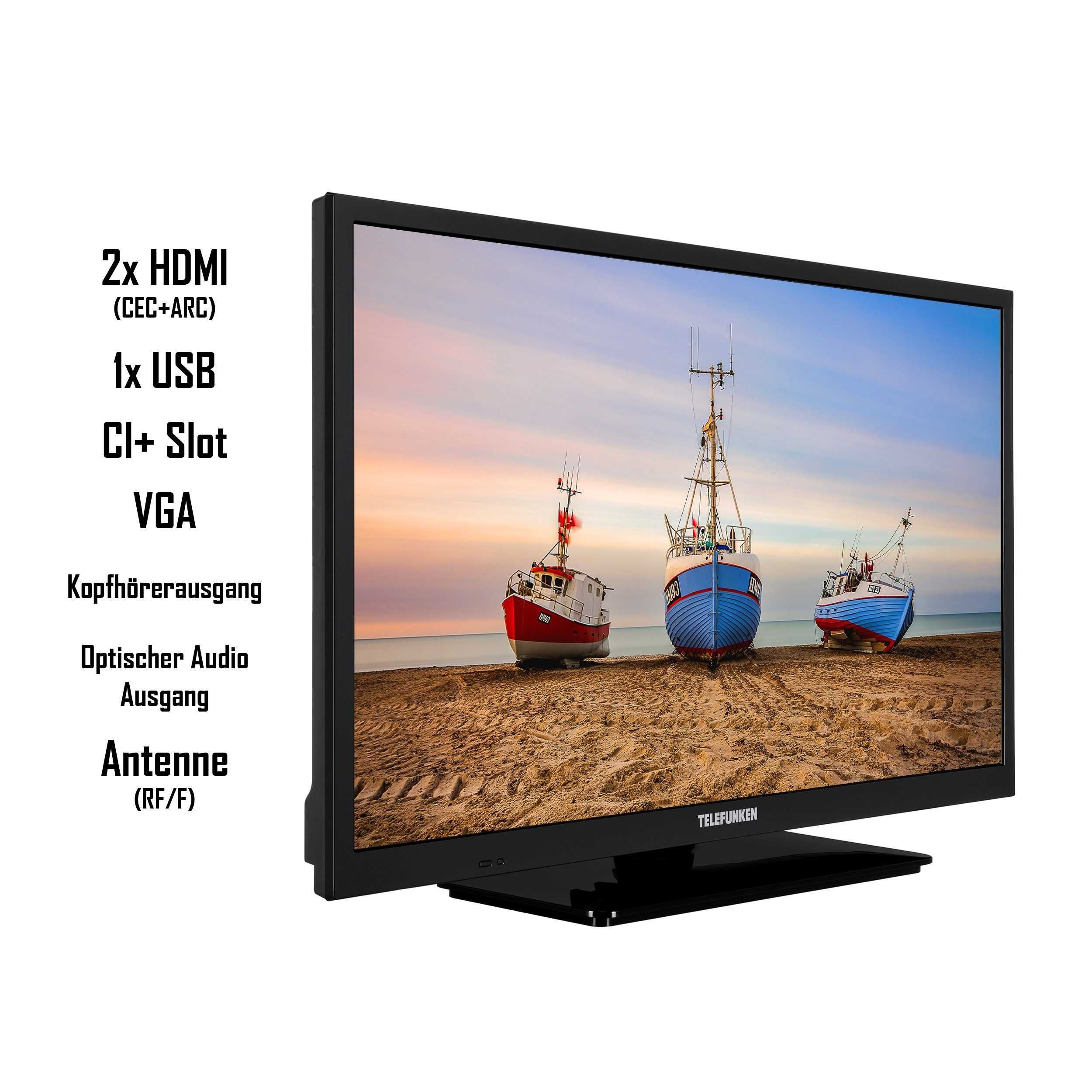Знижка! Телевізор 24 дюйми Telefunken XH24N550M (HD T2/S2 HDMI USB)