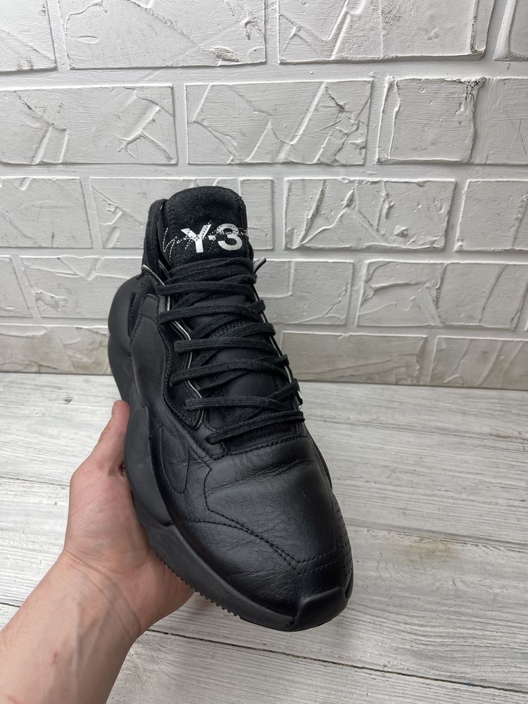Крутейшие черные кроссовки adidas Y-3 Kaiwa Triple Black оригинал