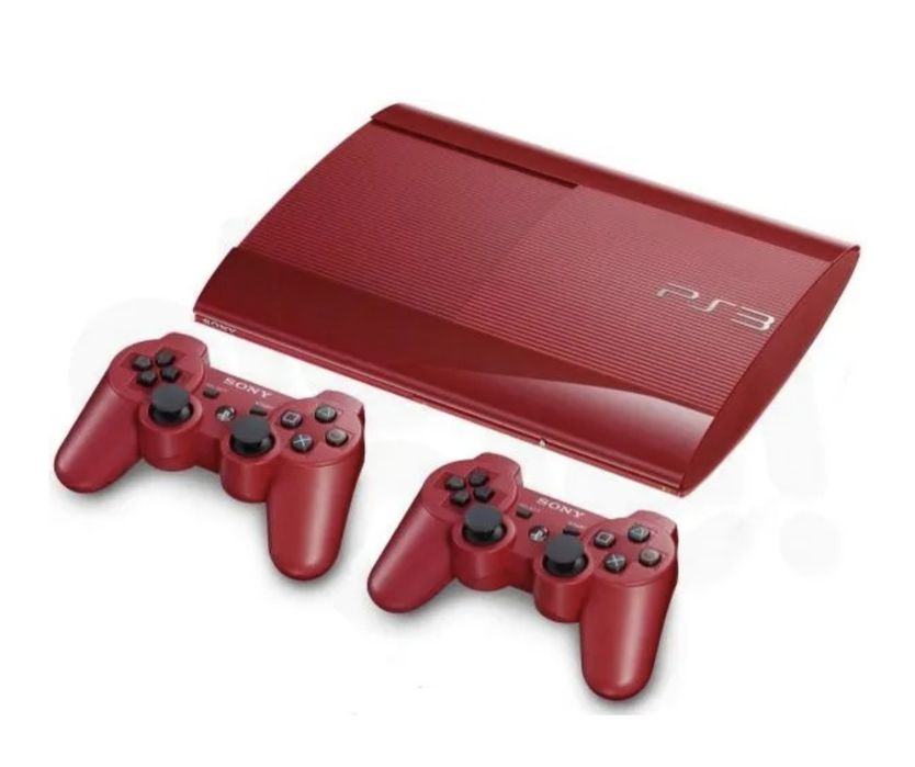 Zestaw Ps3 Konsola Super Slim 500 GB Red Pady Sony komplet Karton Hit