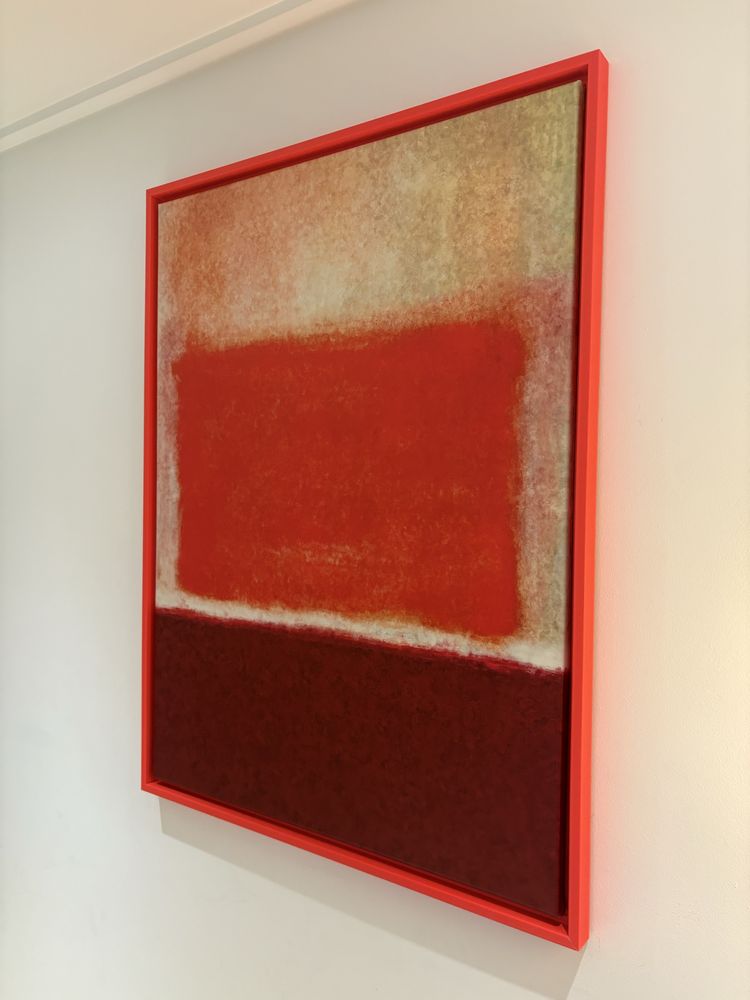Quadro Abstrato - Impressão em Tela com Moldura
