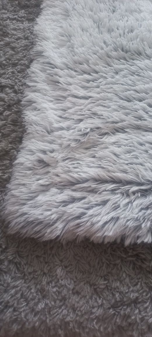 Koc biało szary 140/200