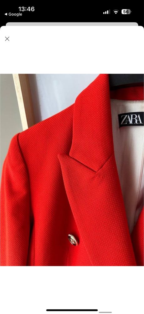 Жакет,піджак zara червоний