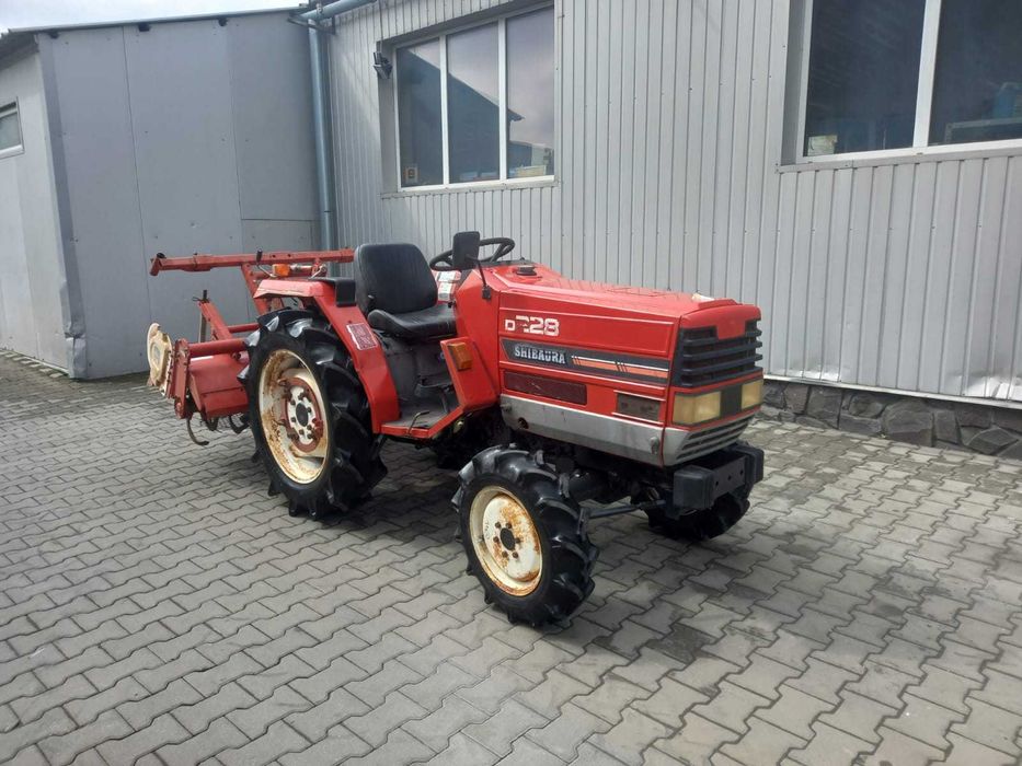 Japoński traktorek Shibaura D228 z glebogryzarką 4x4 22 km
