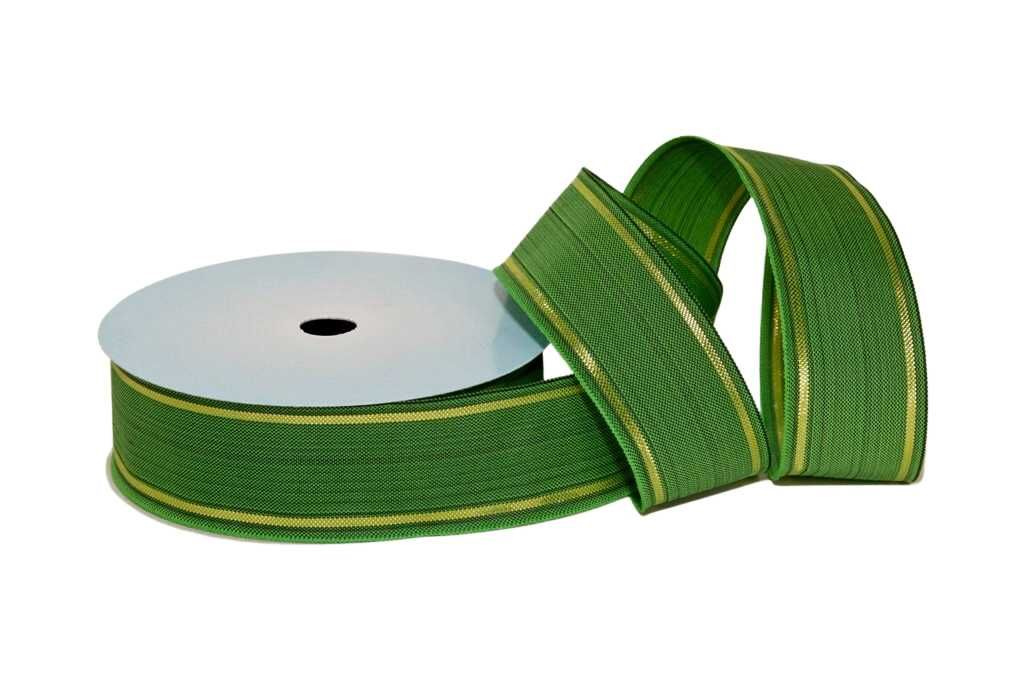 Zestaw wstążek tkanych "Szarfa z paskami" 4cm/10m - 4 sztuki