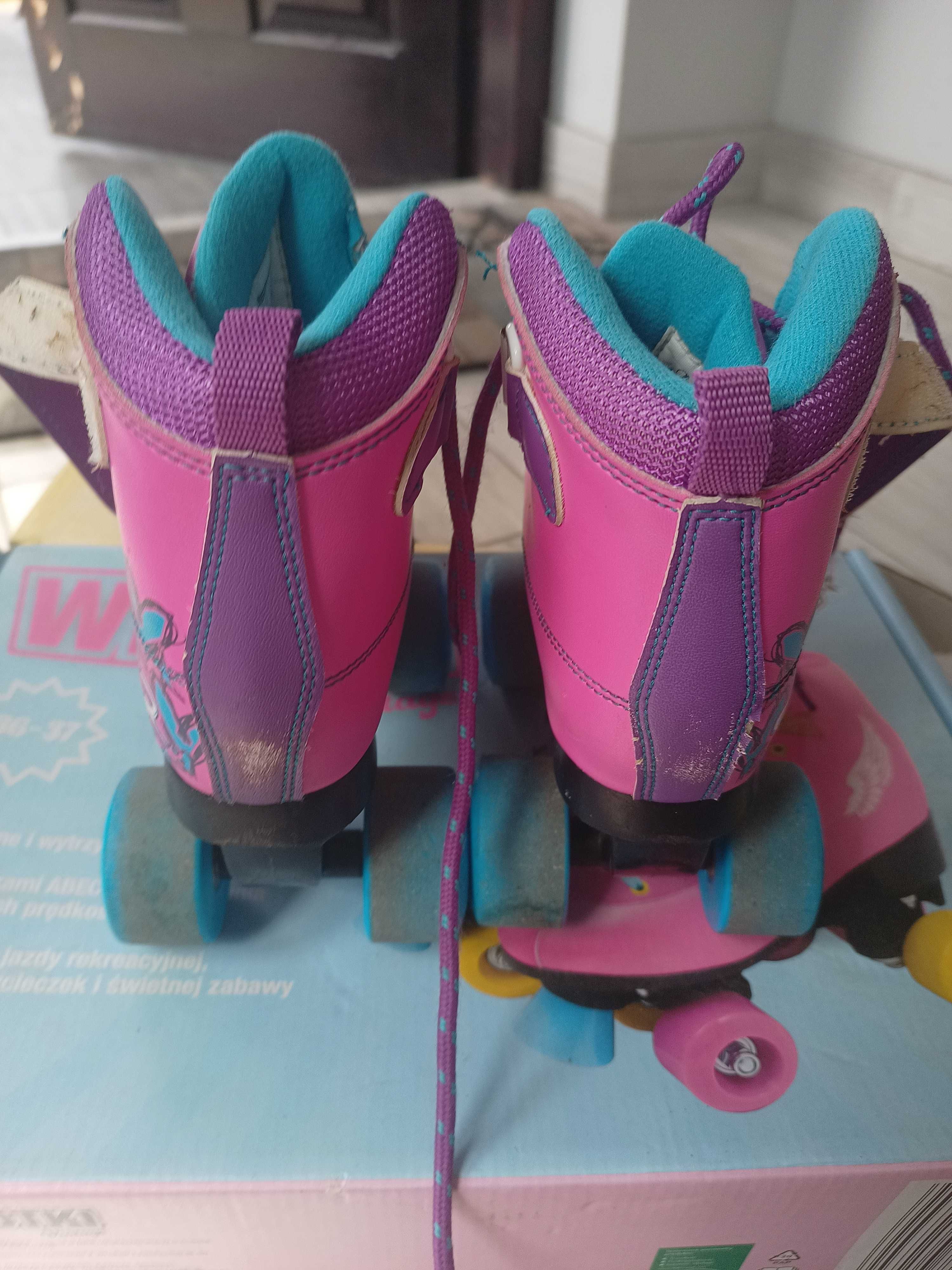 Wrotki vintage rozowe