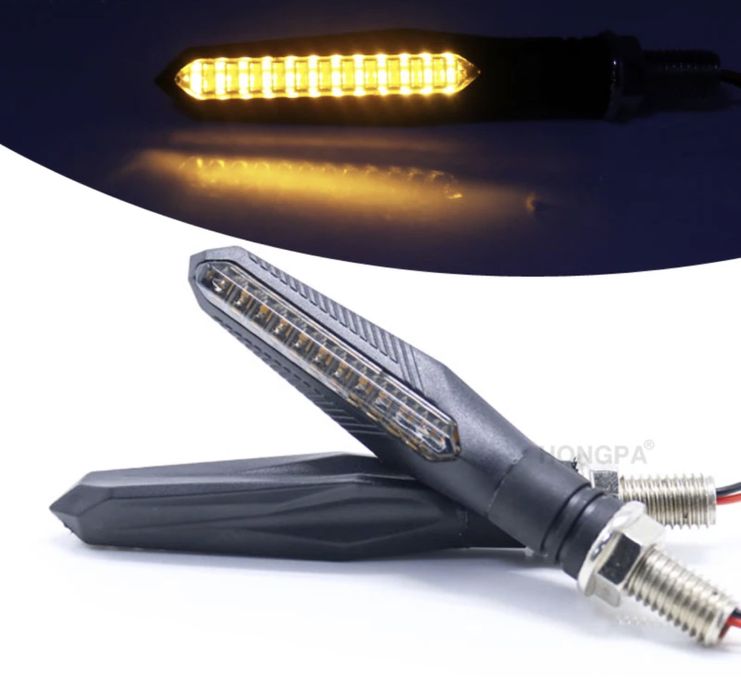 Pisca Led de moto novos de fácil instalação
