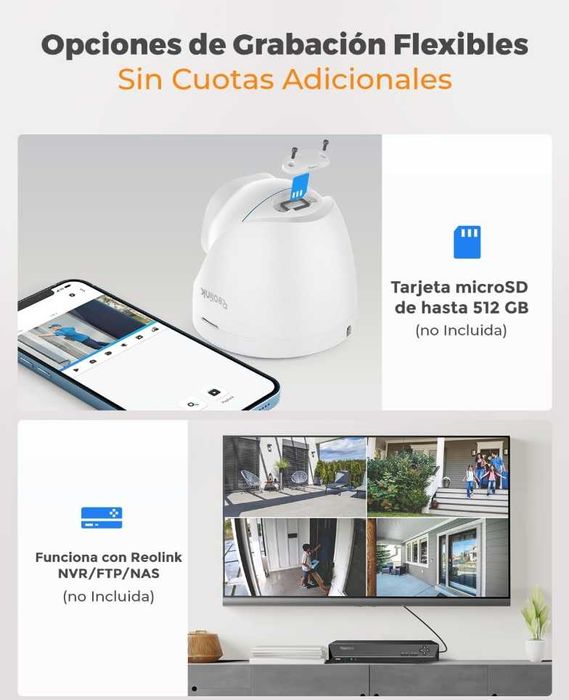 Reolink 4K 8MP Câmara de vigilância PoE exterior/interior