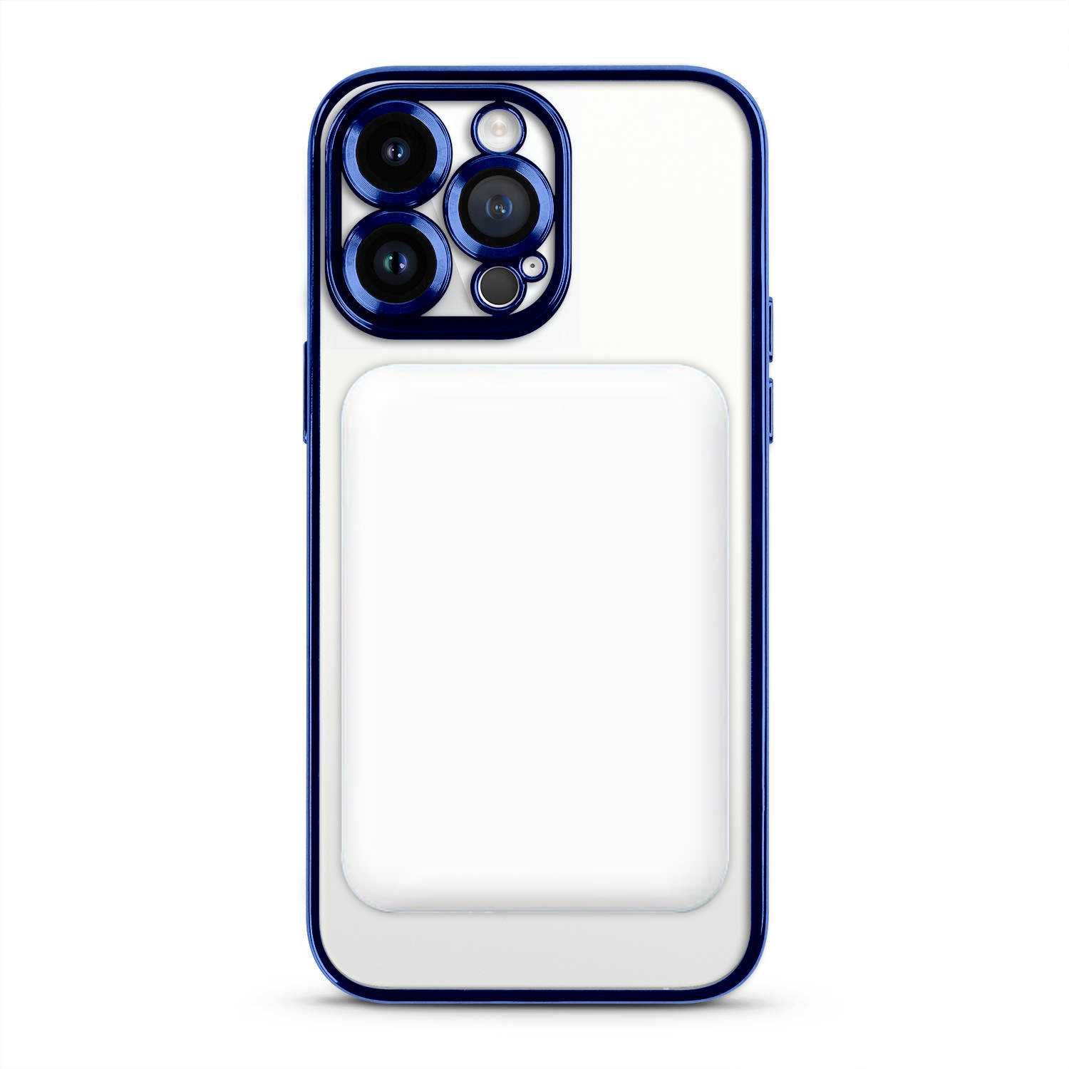 Etui Silikonowe Iphone 13/14/15 Plus Pro Max Magnetyczne Niebieski