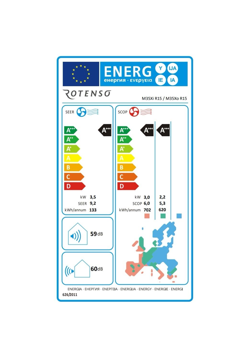 Klimatyzator dedykowany do grzania. Rotenso Mirai