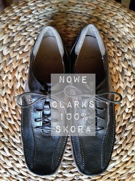 CLARKS Super wygodne męskie buty skórzane