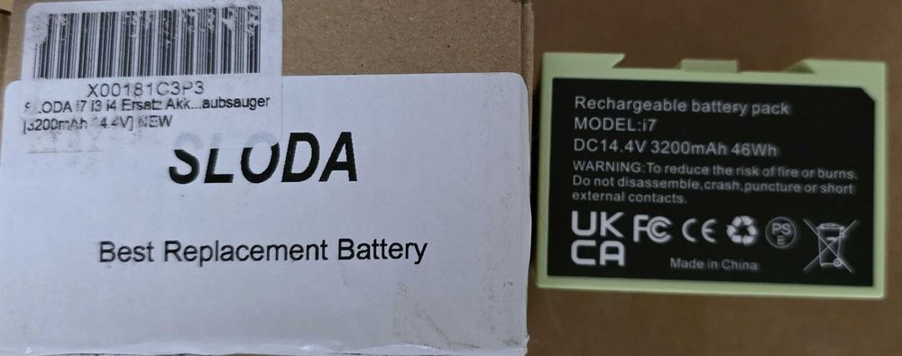 Bateria SLODA substituição iRobot Roomba - NOVO