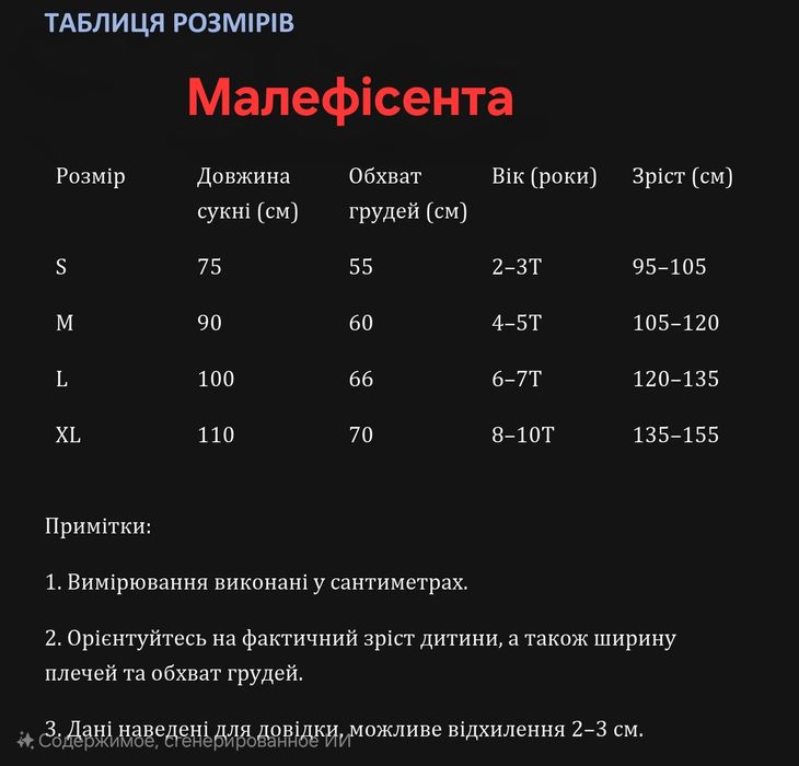 Костюм дитячий Малефісенти. Чорна сукня для дівчинки.  Сукня  карнавал