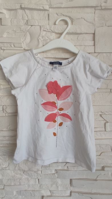 Bluzka na krótki rękaw okaidi roz. 104