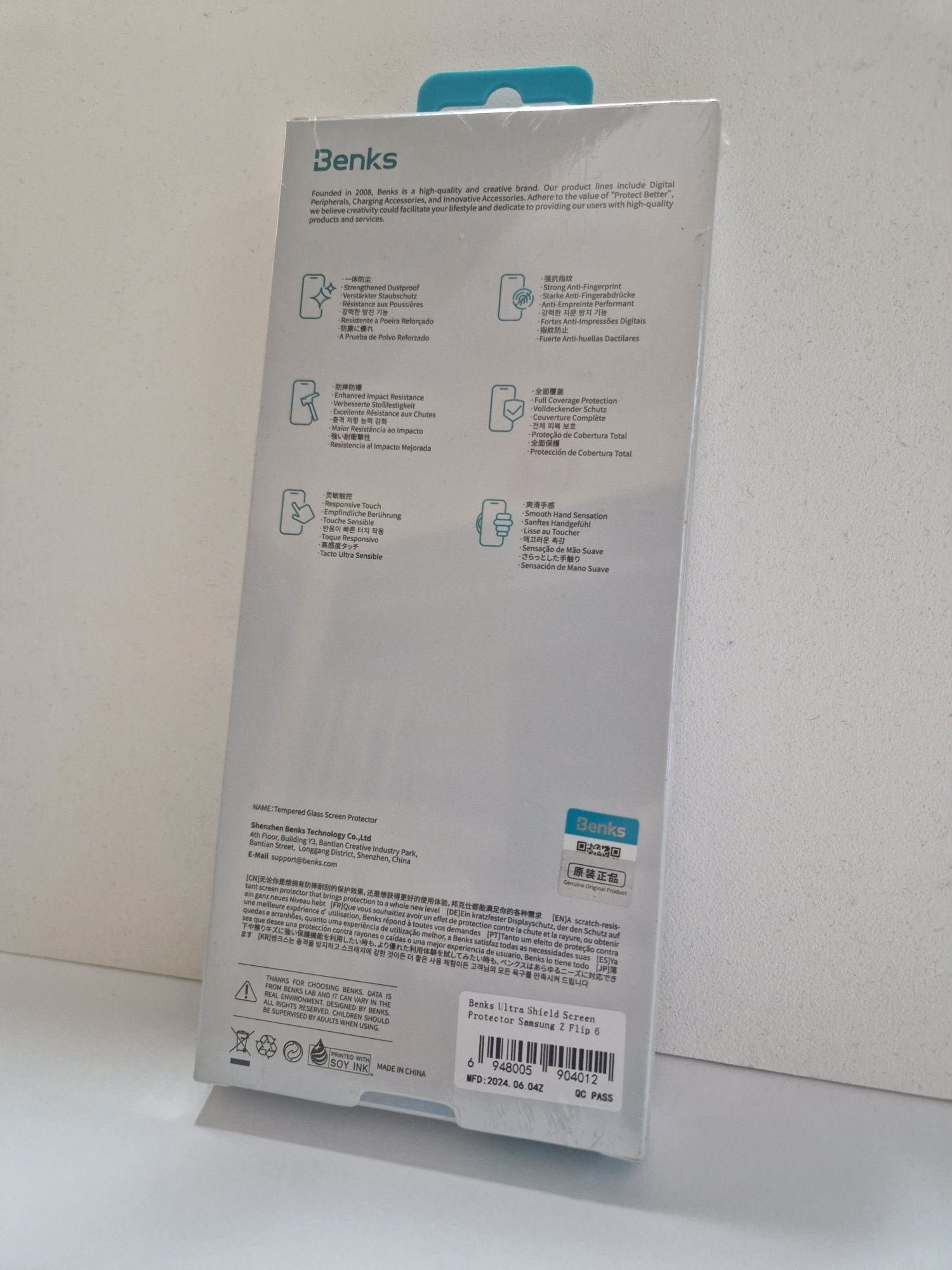 Benks Hartowane szkło Ultra Shield HD Glass do Samsung Galaxy Z Flip 6