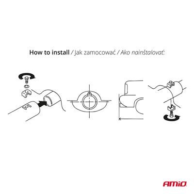 Końcówka Tłumika Wydechu Stal Nierdzewna Chrom