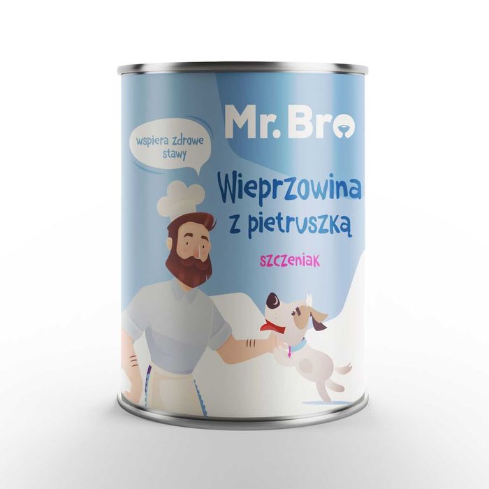Mr. Bro Wieprzowina z pietruszką dla Szczeniąt 400g