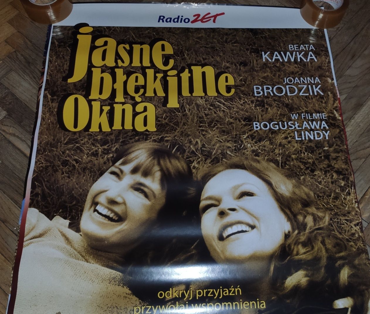 Jasne błękitne okna plakat filmowy oryginalny Kawka Brodzik Linda