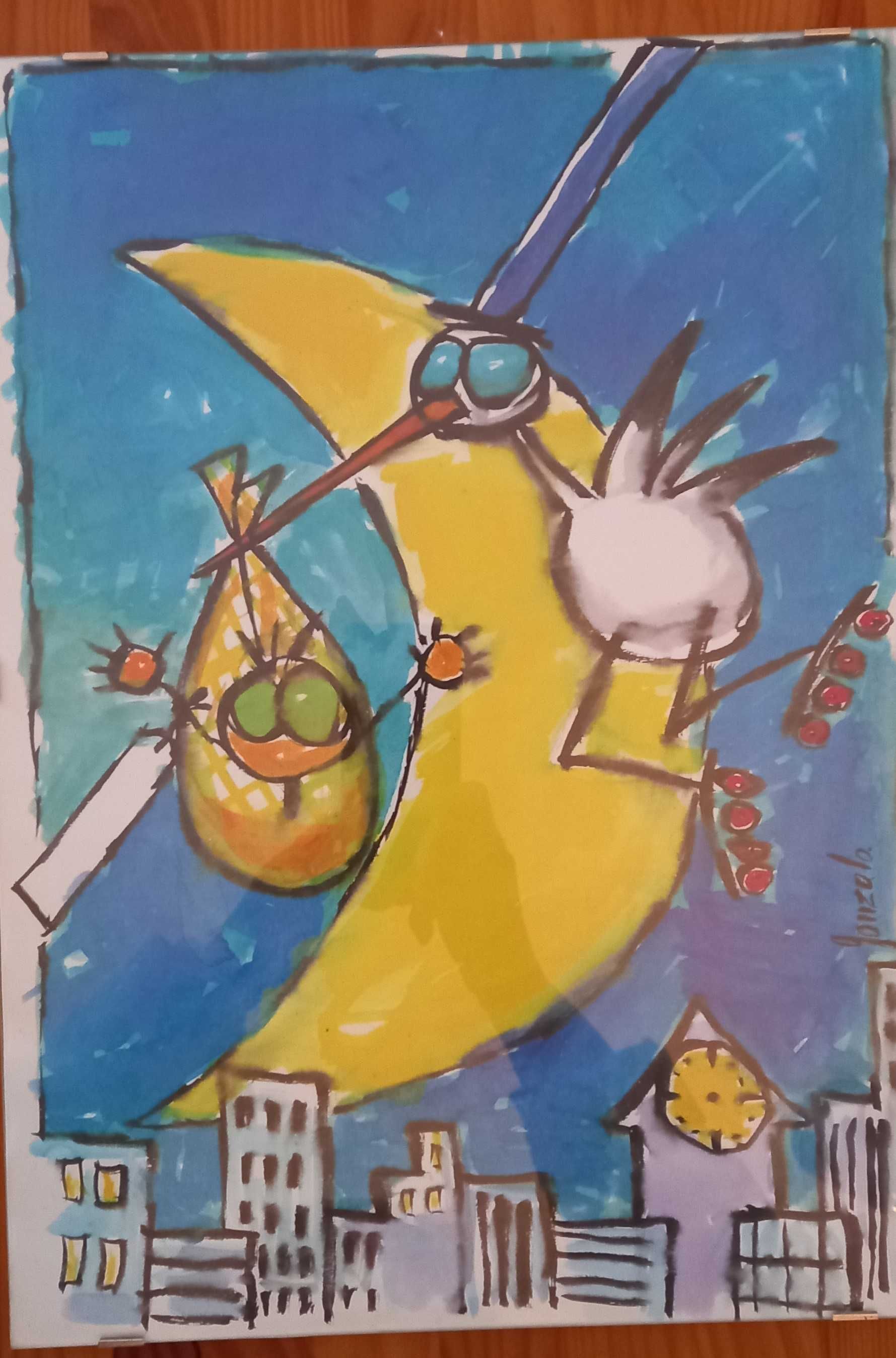 Quadro para quarto de bebé