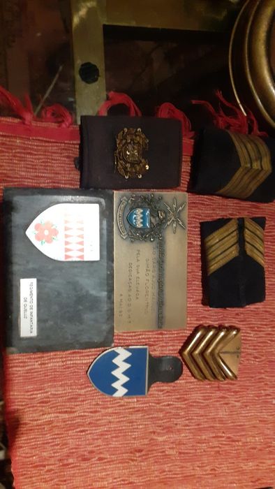 Lote medalha patch emblemas militares infantaria exército