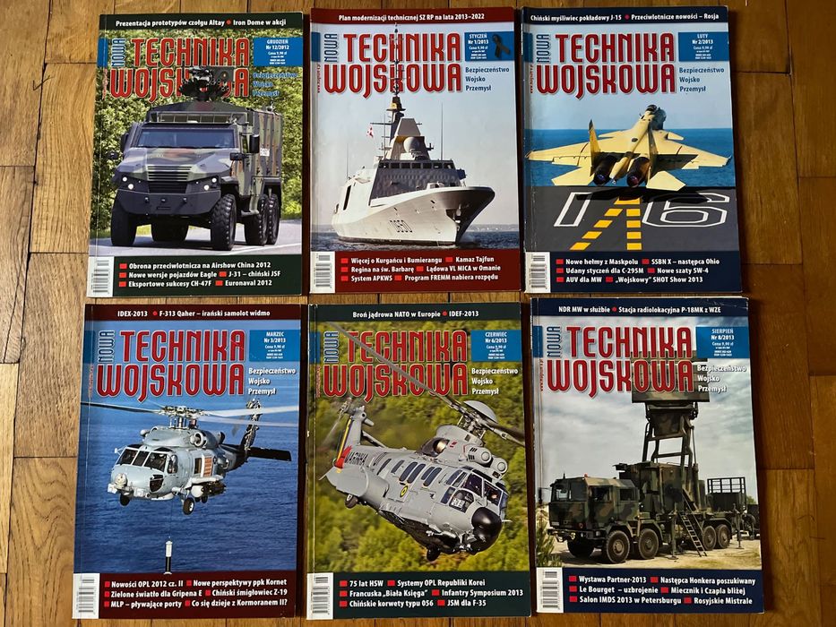 Nowa TECHNIKA WOJSKOWA - 6 Sztuk - Nr.