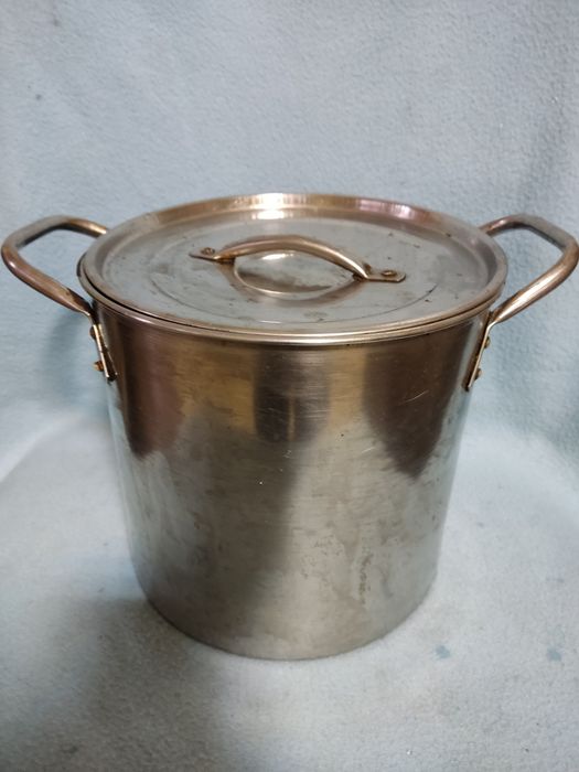 Кастрюля из нержавейки на 4,5 л,алюминиевая советская посуда