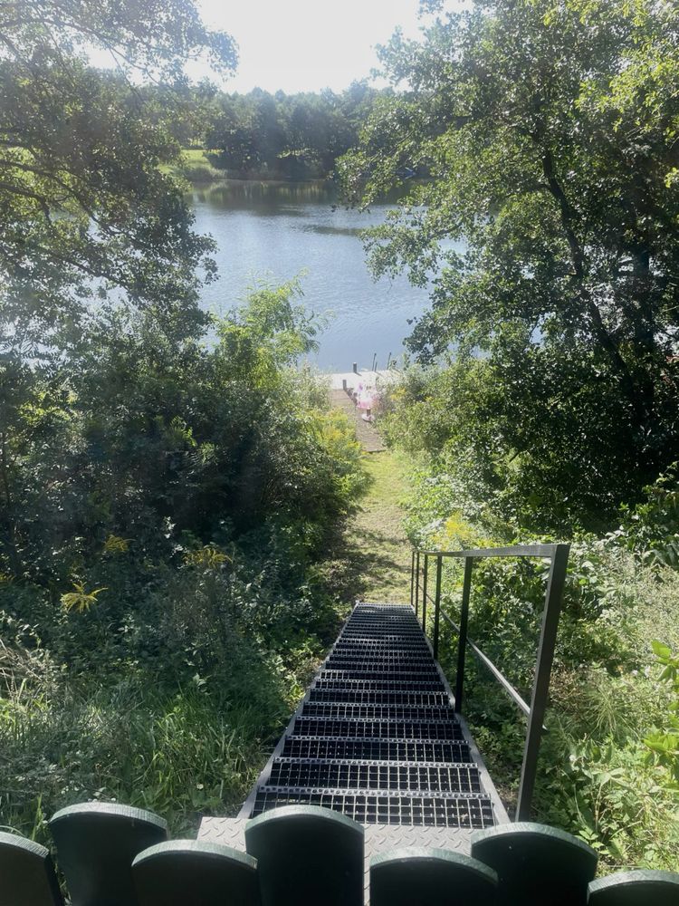 Dom całoroczny z linią brzegową Mazury