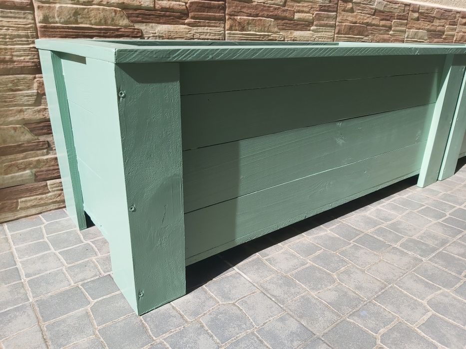 Floreira vaso canteiro madeira