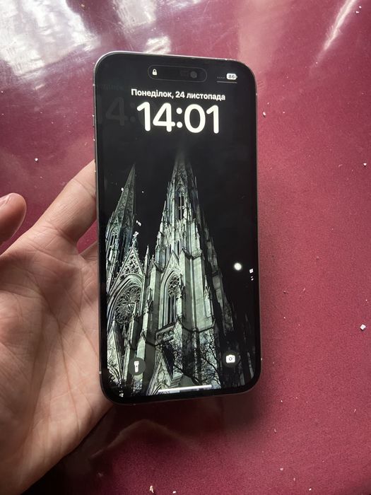 Iphone 14 pro max silver 256gb