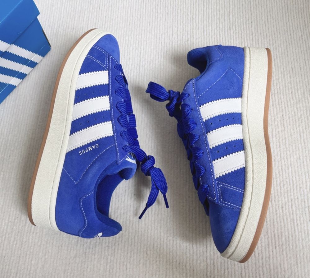 Кросівки кеди Adidas Campus 00s Blue H03471 Адідас Кампус замшеві сині