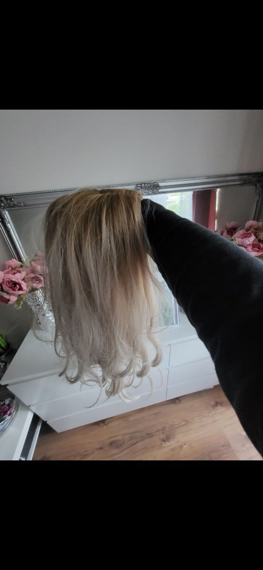 Peruka blond bez grzywki