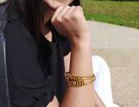 Pulseira em Capim Dourado do Brasil - Ouro Vegetal