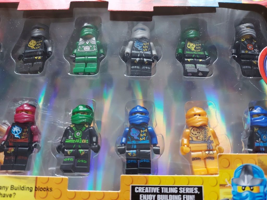 Super Zestaw FIGUREK NINJAGO LUDZIKI 12 szt Klocki Pasują do LEGO Nowe