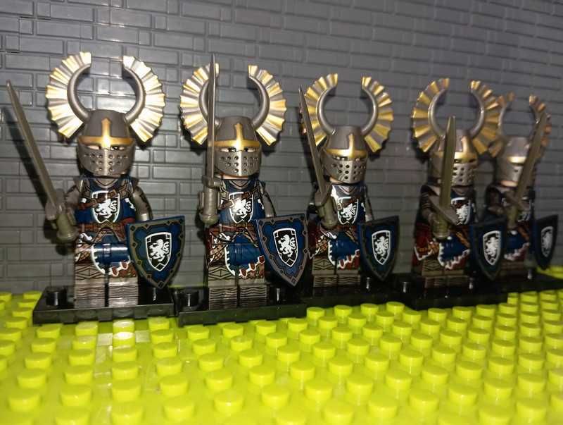Zestaw 5szt Figurki Rycerz Paladyn Knights kompatybilne z LEGO Castle