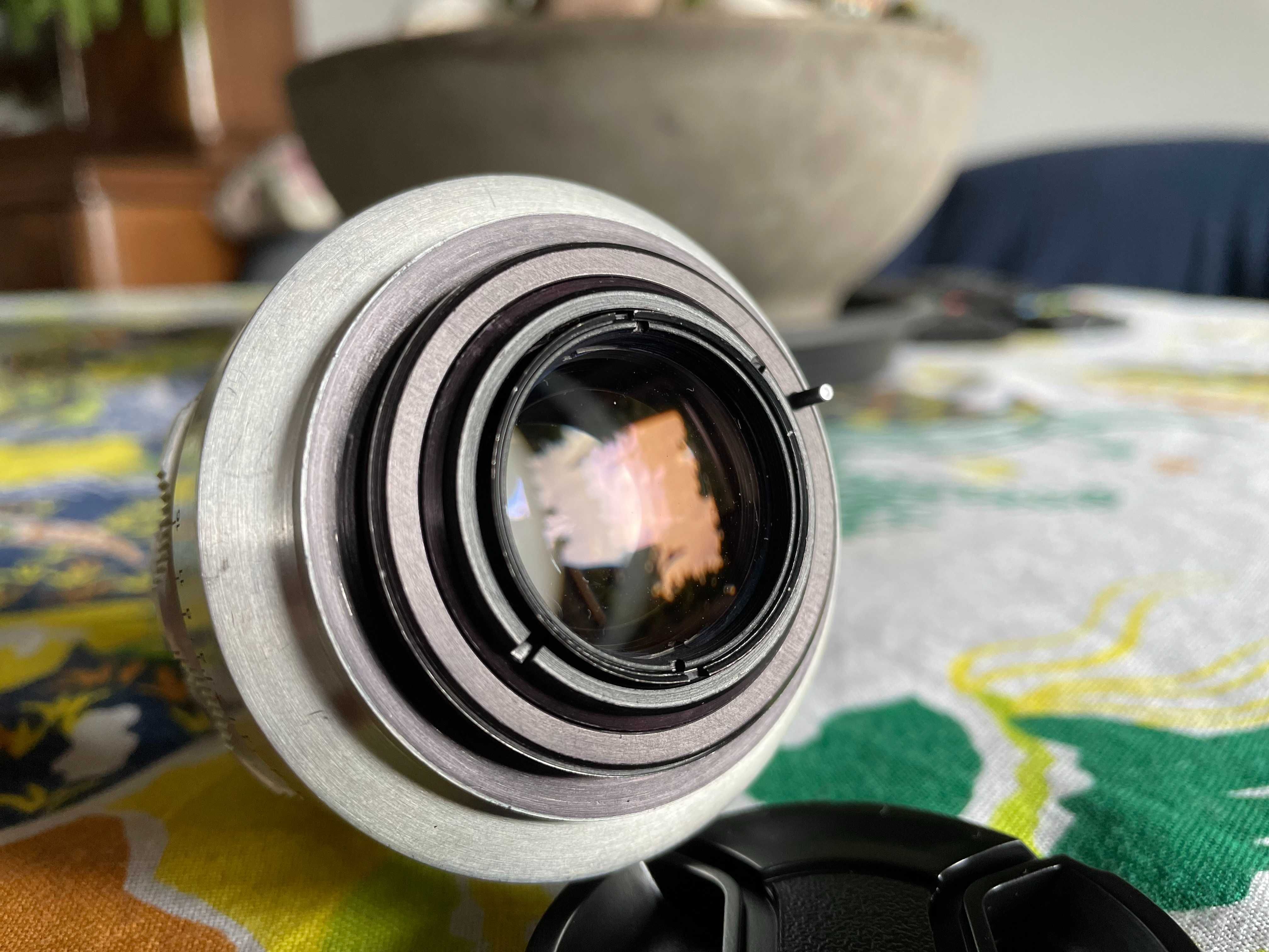 Obiektyw BIOTAR 2/58 Carl Zeiss Jena Q1 uszkodzona powłoka SAMPLE