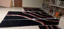 Conjunto de 3 carpetes
