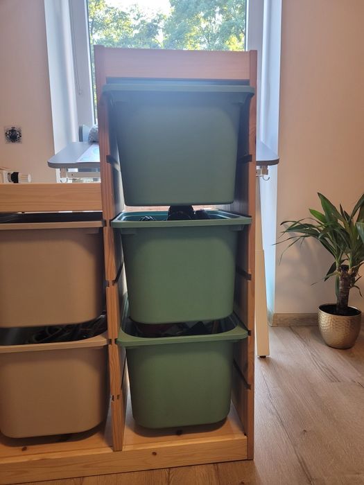 Ikea trofast schodki półka regał ikea jasna sosna bejcowana