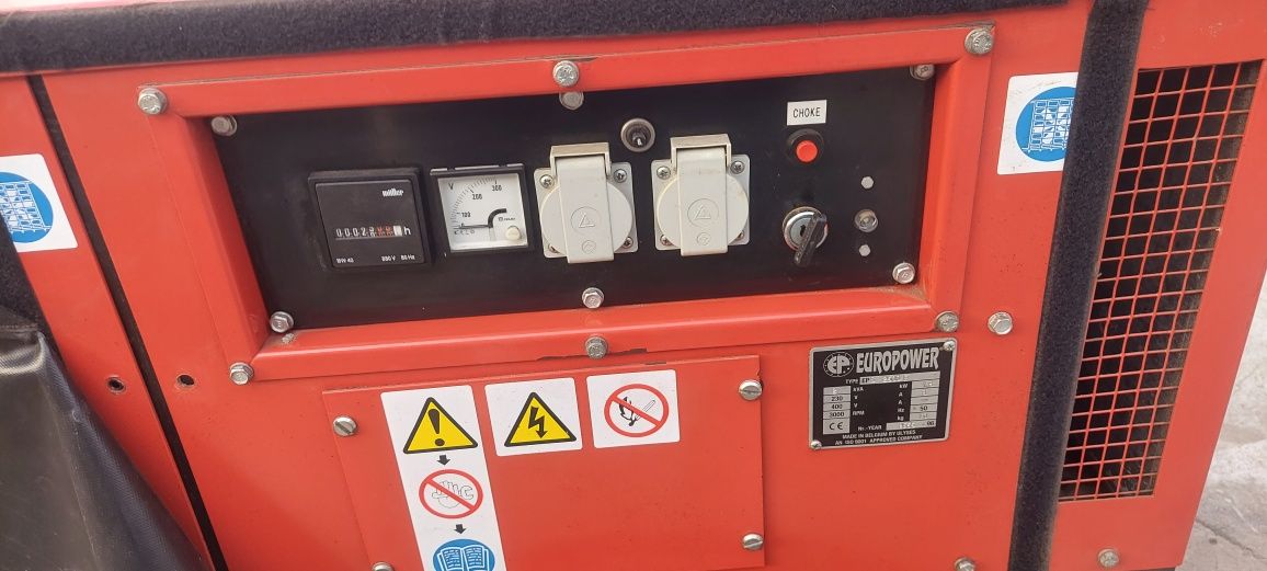 agregat honda 1.8kw cichy zapalany z kluczyka w bdb stanie