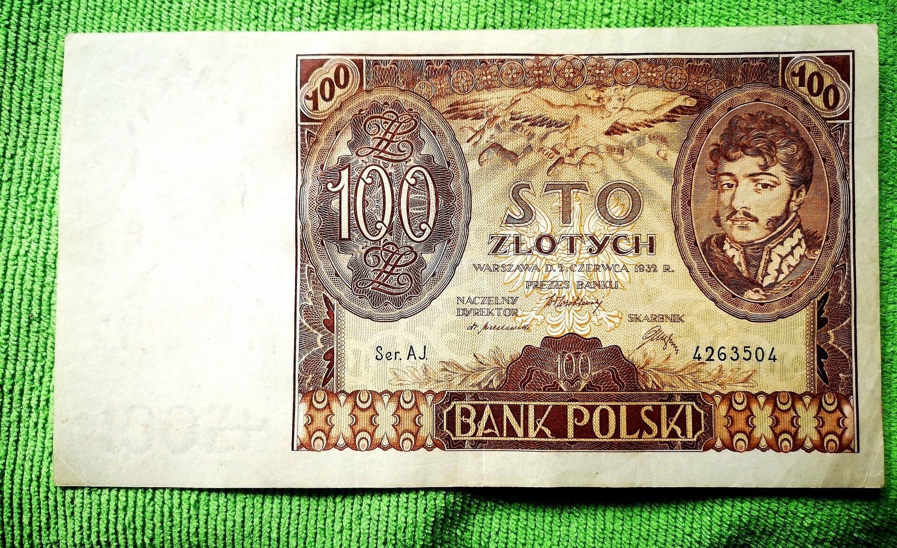 Banknot 100zl 1932r serii AJ