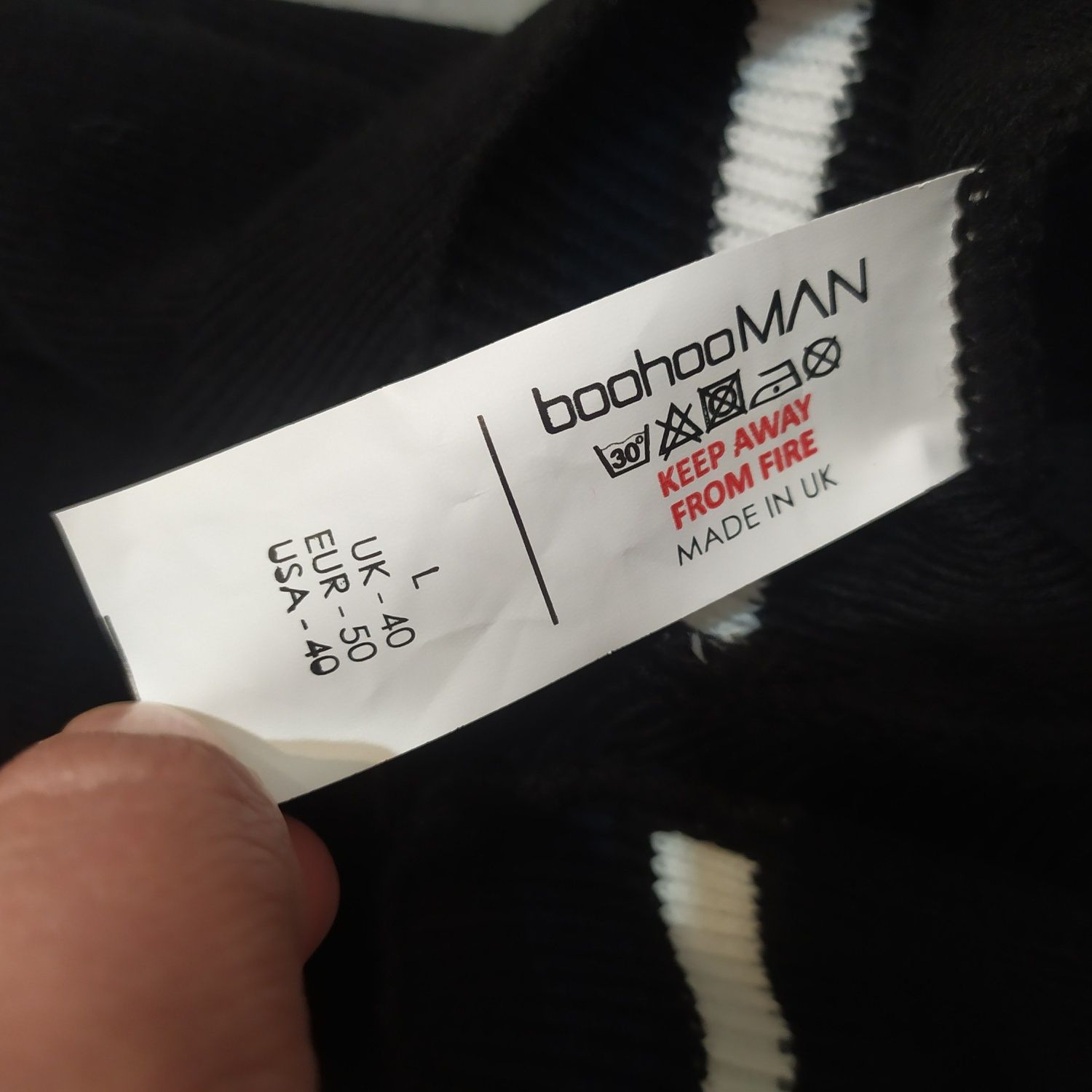 Nowy rozpinany sweter męski Boohoo Man r. 2XL