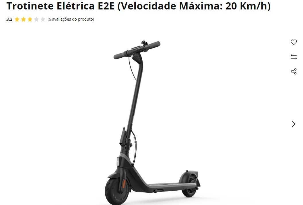 vendo trotinete da marca ninebot modelo E2E semi nova