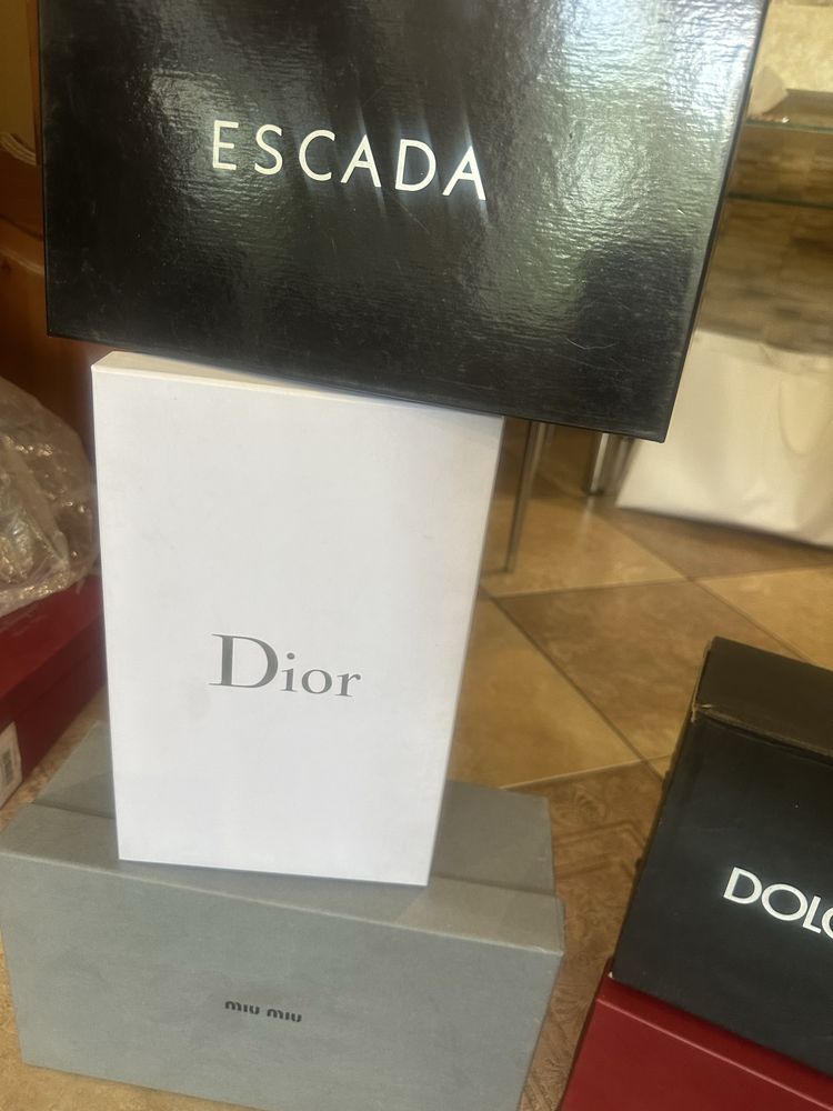 Брендові коробки взуття Dior Prada Miu Miu