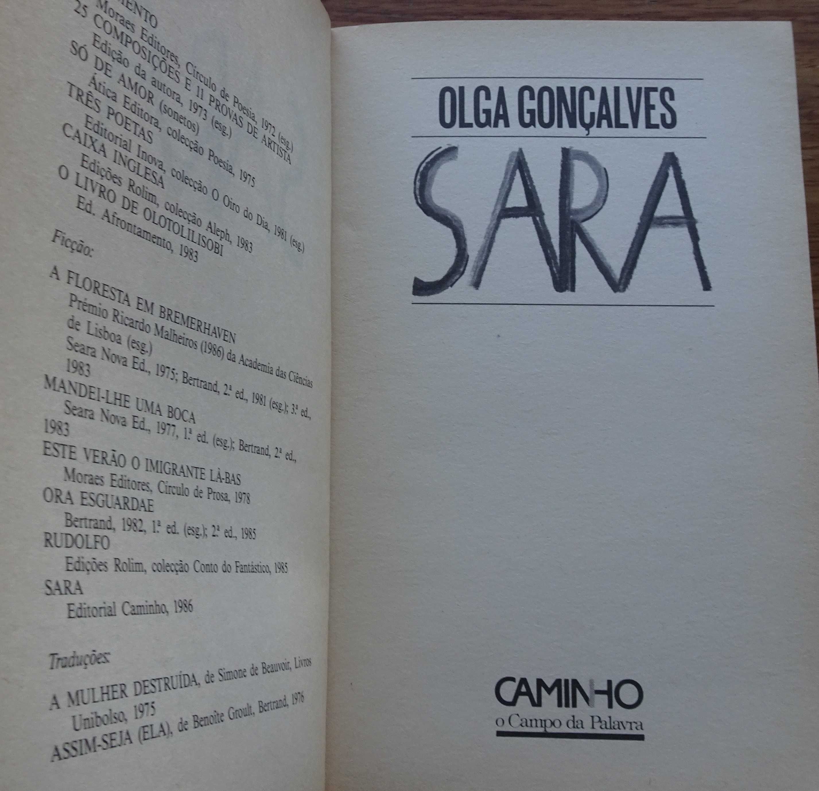 Sara de Olga Gonçalves - 1º Edição 1986