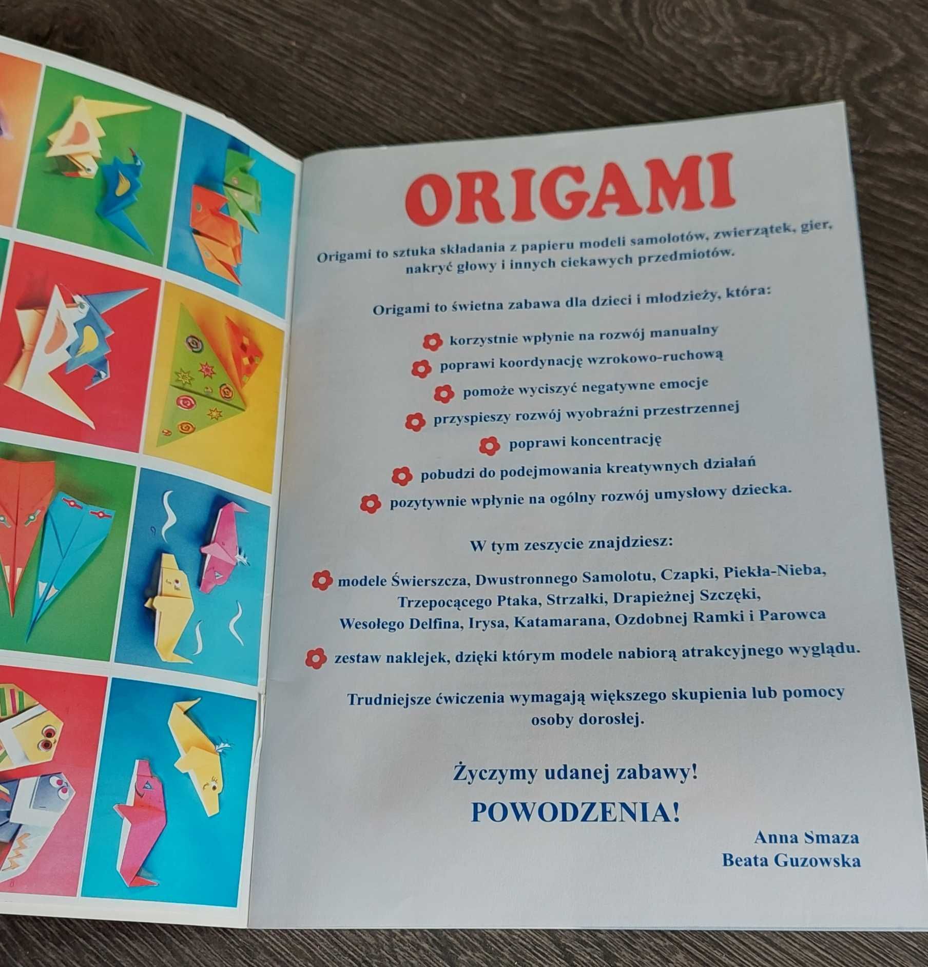 "Origami dla każdego" aut. A. Smaza, Wyd. Literat