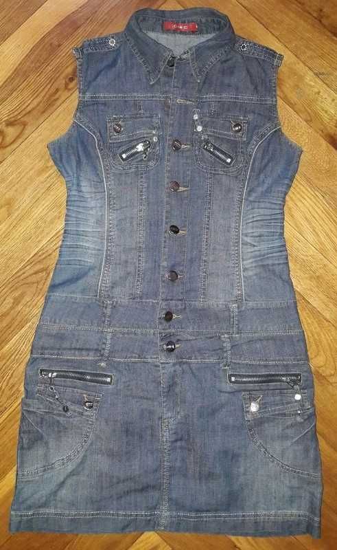 Jeansowa sukienka jeans szmijzerka C-IN-C rozmiar S