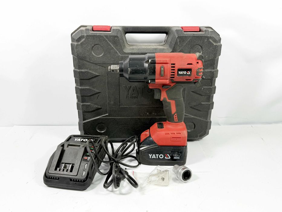 Klucz Udarowy YATO 700Nm + Aku 18V 3Ah + Walizka Okazja