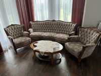 Sofa i dwa fotele Ludwik XVI 3D