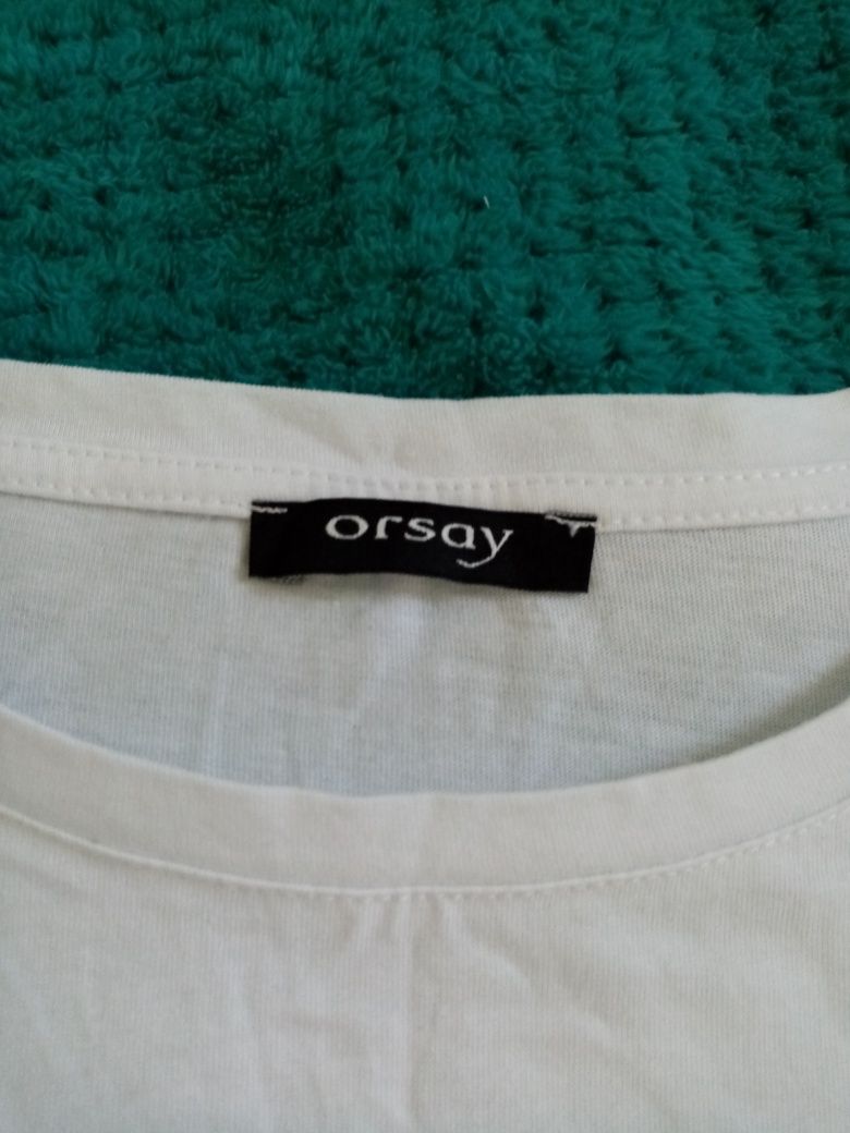 Koszulka Orsay damska L / 40 T-shirt z grafiką i ćwiekami