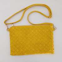 Mala de Tiracolo e Clutch | Amarelo / Mostarda