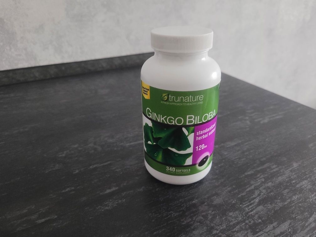 Гинкго билоба trunature Ginkgo Biloba 340 гелевых капсул 120 мг. США
Д