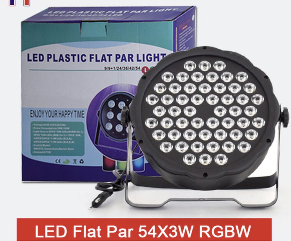 Par led 54x3w novos em caixa